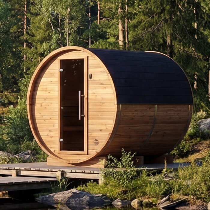 Illustrativt foto af en sauna.