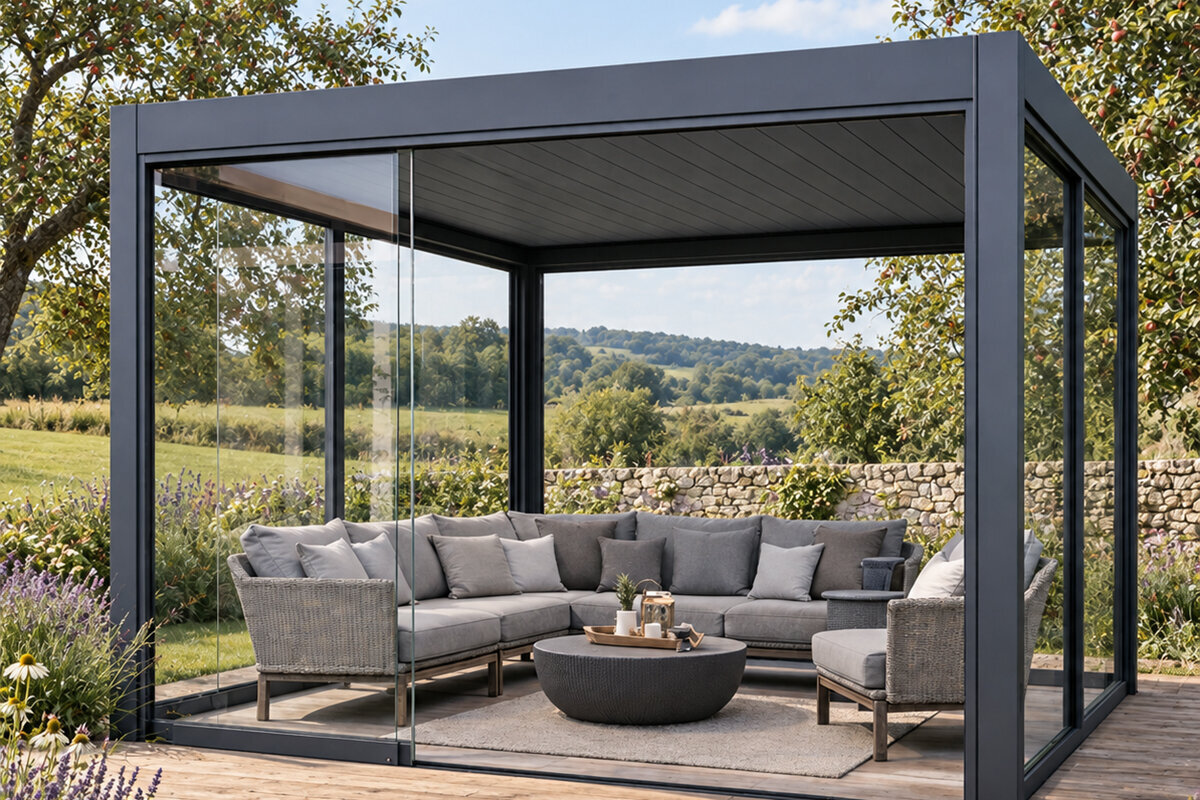 Sådan rengør og vedligeholder du en aluminiumpergola året rundt