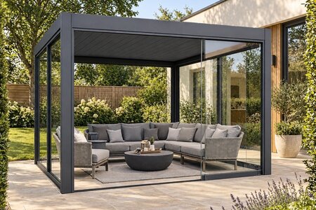 Planlæg en pergola til en lille eller smal terrasse