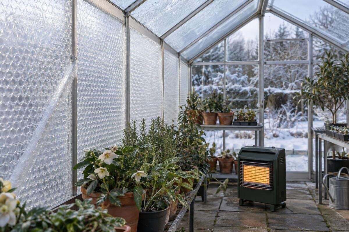 Boblefolie i glasdrivhuset: er det en god idé?