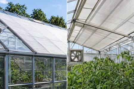 Skal skyggen sidde udenpå eller inde i drivhuset?