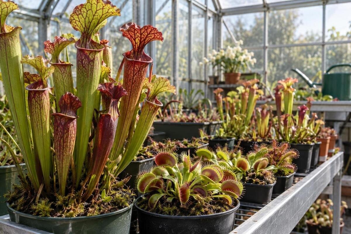 Sådan dyrker du kødædende planter i drivhuset