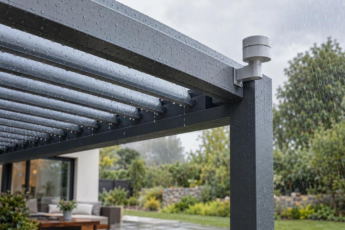 Regnsensor til pergola: Hvad registrerer den egentlig?