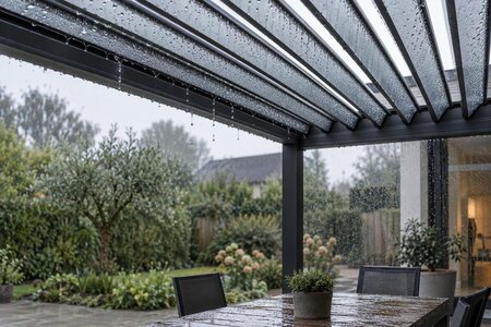 Regn eller kondens under pergolaen – sådan skelner du