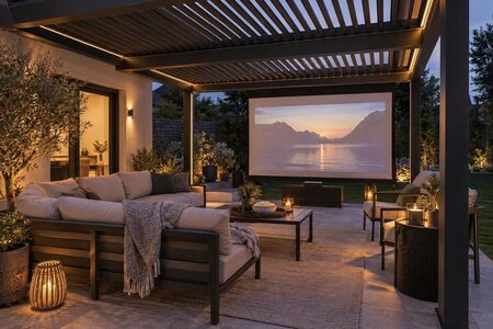 Planlæg en pergola til film på terrassen