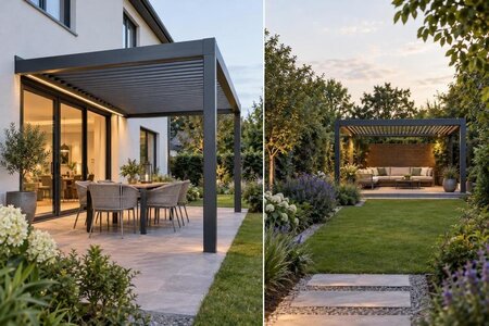Pergola tæt på huset eller længere ude i haven?