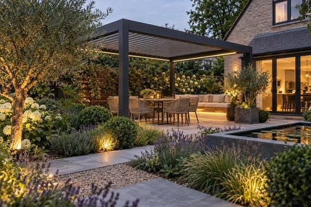 Skab et gårdhavemiljø omkring en pergola