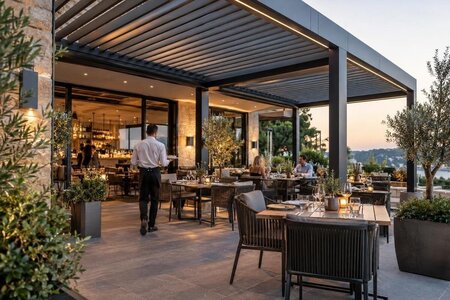 Kan en pergola til restauranten betale sig?