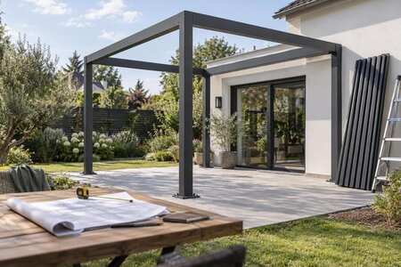 Pergola i etaper: Kan fundamentet laves før taget?