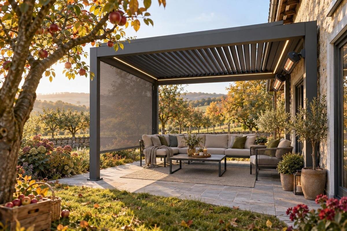 Køb pergola til Black Friday: pakker med screens, lys og ekstraudstyr
