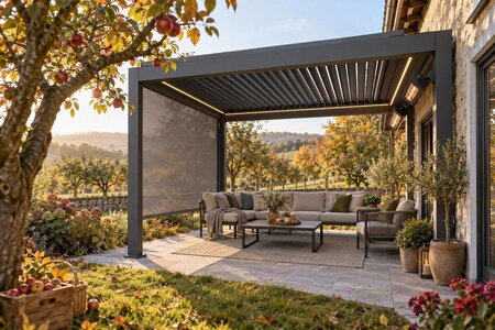 Køb pergola til Black Friday: pakker med screens, lys og ekstraudstyr