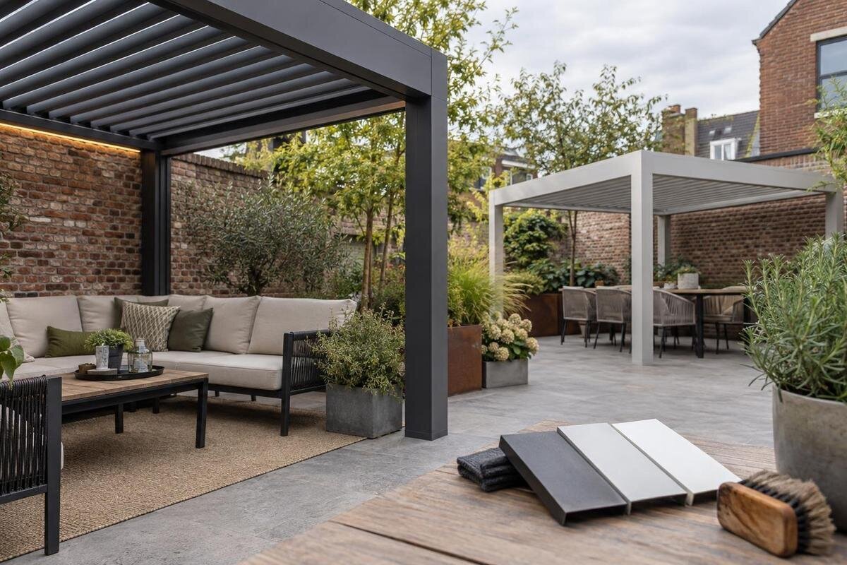 Køb af en pergola i aluminium: stellets overflade og vedligeholdelse