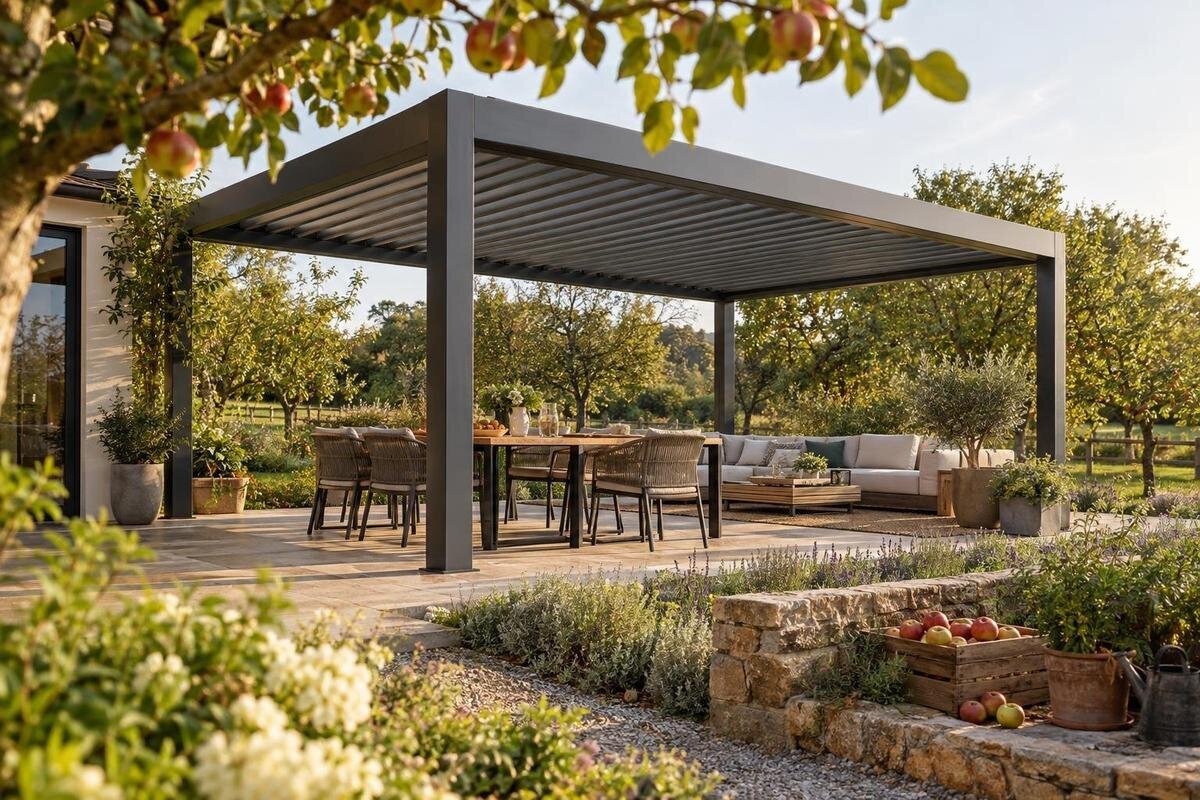 Guide til køb af en stor pergola til spise- og loungeområdet