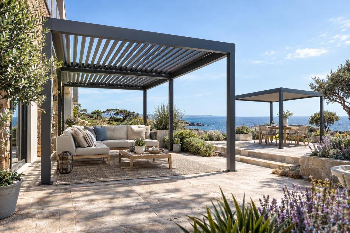 Køb den rette pergola til en eksisterende flisebelagt terrasse