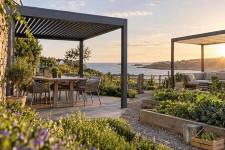 Sådan vælger du og køber en pergola til boligen ved kysten