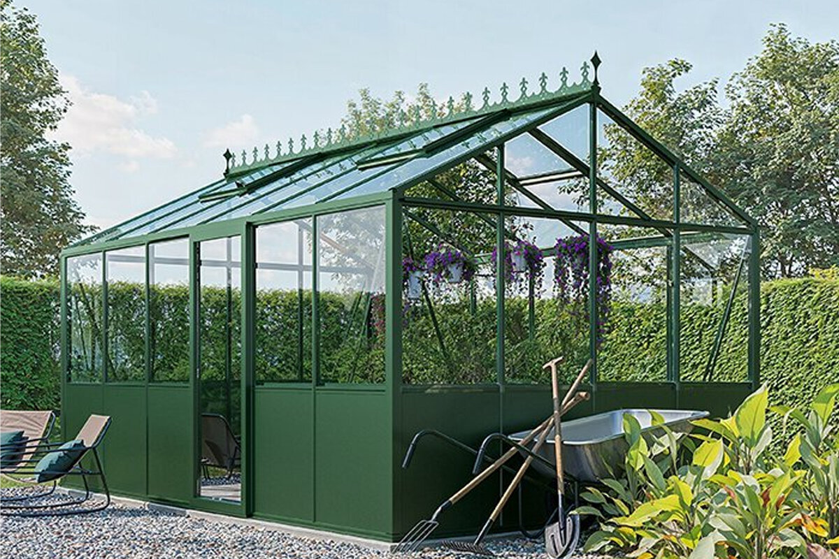 LUX Prestige – Moderne Drivhus i Aluminium med Solidt Metalfundament | Luxvinduer