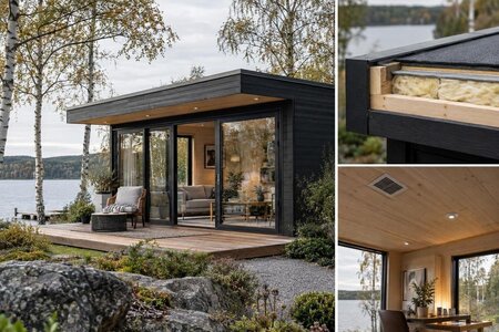Isolering af havehusets tag: plads, ventilation og fugt