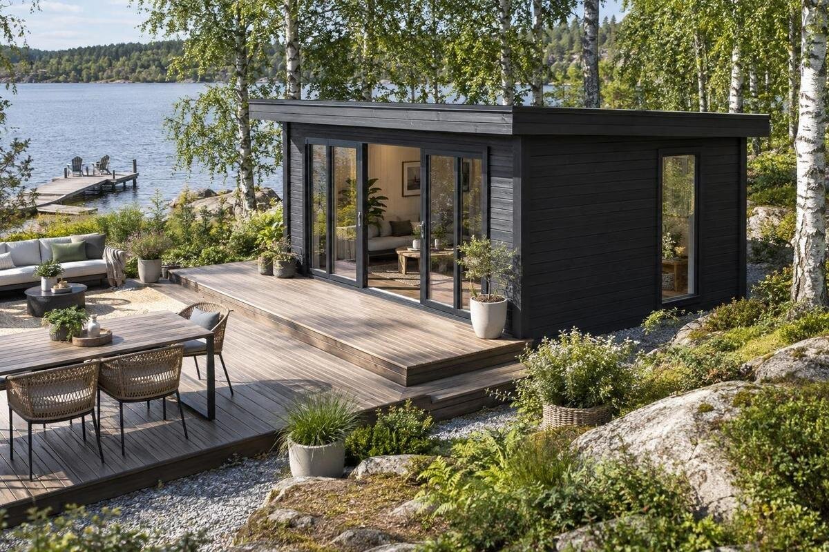 Sådan forbinder du dit havehus med en terrasse