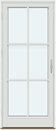 1 ramme med glas og 2 vandrette og 1 lodret sprosse