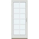1 ramme med glas og 5 vandrette og 1 lodret sprosse