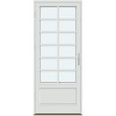 1 ramme med glas og 5 vandrette og 1 lodret sprosse, panel