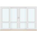 4 rammer med 1 glasdelende sprosse