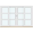 4 rammer med 2 glasdelende sprosser