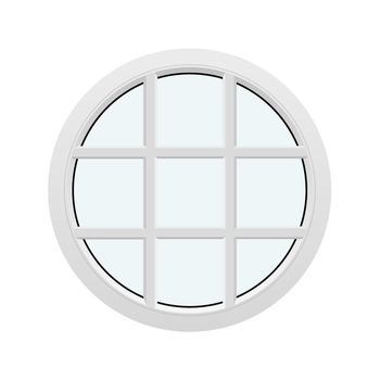 Cirkelformet fastkarm vinduer (Uden åbning)