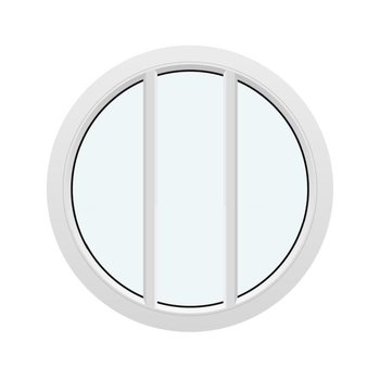Cirkelformet fastkarm vinduer (Uden åbning)