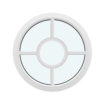 Cirkelformet fastkarm vinduer (Uden åbning)