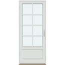 1 ramme med glas og 3 vandrette og 1 lodret sprosse, panel