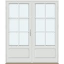 2 rammer med panel og 2 vandrette og 1 lodret sprosse