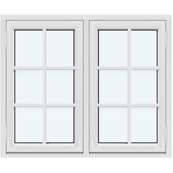 Historisk sidehængt vinduer (To rammer, udadgående åbning)