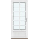 1 ramme med glas og 5 vandrette og 1 lodret sprosse, panel