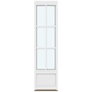 1 ramme med glas og 2 vandrette og 1 lodret sprosse, panel