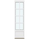 1 ramme med glas og 3 vandrette og 1 lodret sprosse, panel