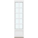1 ramme med glas og 4 vandrette og 1 lodret sprosse, panel