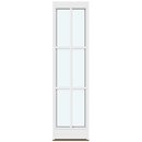 1 ramme med glas og 2 vandrette og 1 lodret sprosse