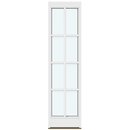 1 ramme med glas og 3 vandrette og 1 lodret sprosse