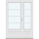 2 asymmetrisk rammer med panel og 3 vandrette sprosser