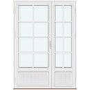 2 asymmetrisk rammer med panel og 3 vandrette og 1 lodret sprosse
