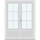 2 rammer med 2 vandrette og 1 lodret sprosse, panel