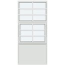 Med‏‏‎ 4 vandret‏‏‎te og 1 lodret sprosse, panel