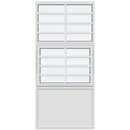 Med‏‏‎ 6 vandret‏‏‎te og 1 lodret sprosse, panel