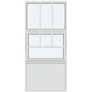 Med‏‏‎ 1 vandret og 2 lodrette sprosser, panel