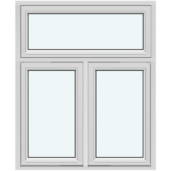 Sidestyret vinduer (To rammer, udadgående åbning)