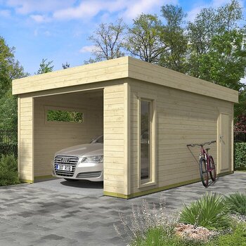 Premium trægarage