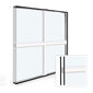 Aluminium sprosser mellem glassene RAL 9016