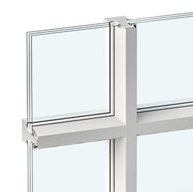 Glasdelende sprosse med aluminium