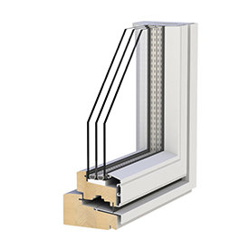 Fyr fra midten af træ + Aluminium